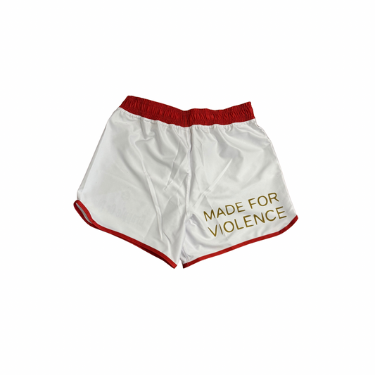 Smoke ‘em Grappling Shorts (White) - Presale