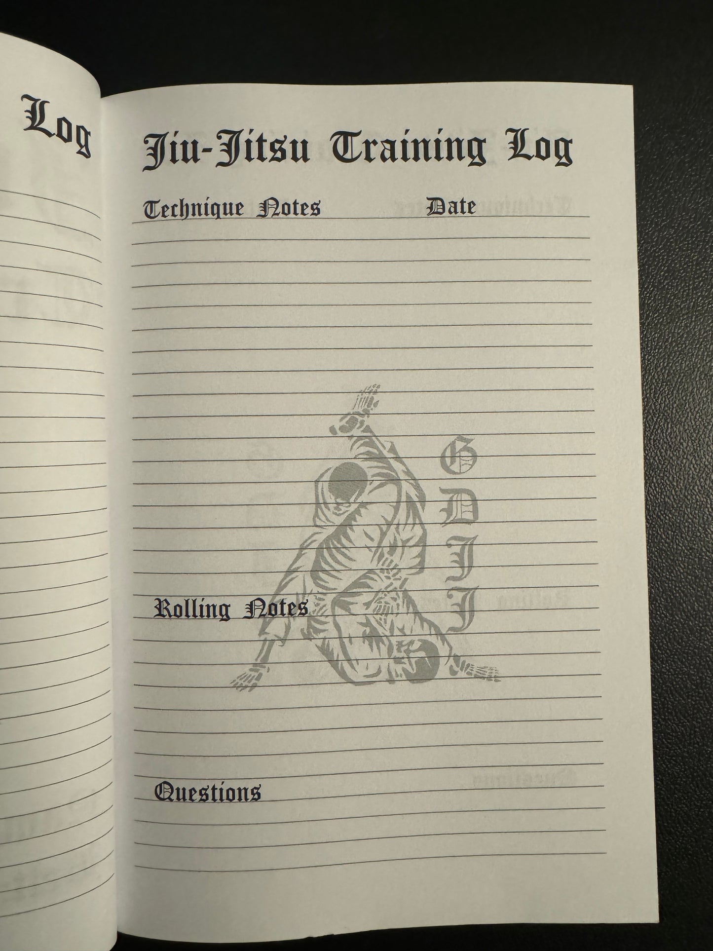 Jiu-Jitsu Training Log