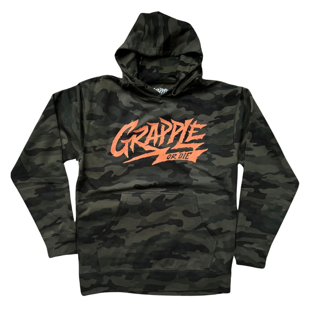 Camo Grapple or Die Hoodie