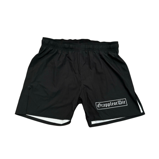 Grapple or Die Combat Shorts (Black)