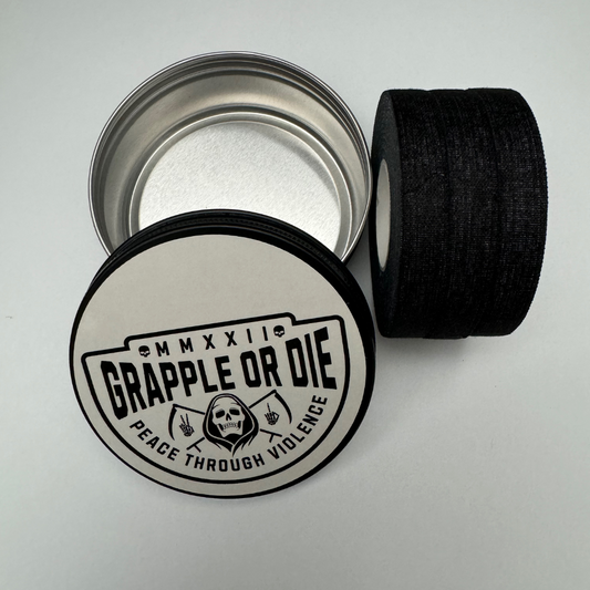 Grapple or Die Jiu-Jitsu Finger Tape (Black)