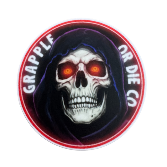 Neon Reaper Circle Sticker