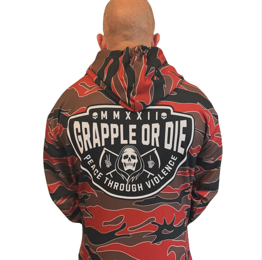 Grapple or Die Camo Patch Hoodie