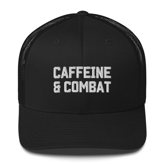 Caffeine & Combat Trucker Hat