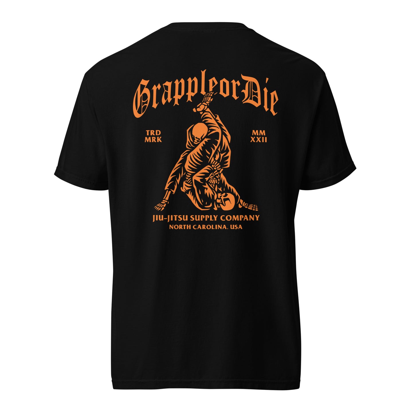 Grapple or Die Jiu-Jitsu Heavyweight Shirt (Blaze Logo)