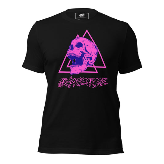 Grapple or Die Neon Skull T-shirt