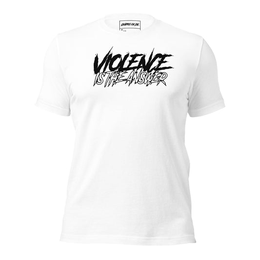 Violence is the Answer T-Shirt (White)
